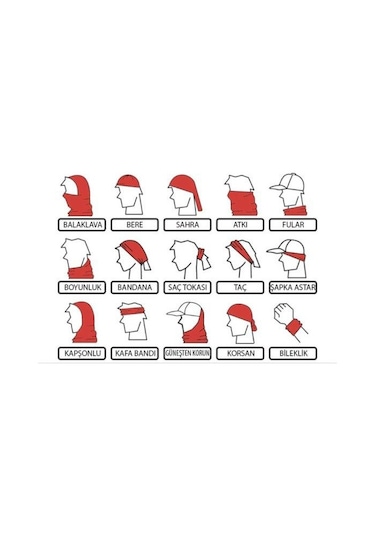 Bebo Store Extreme Spor Motor Ve Bisiklet Kullananlara Özel Desenli Buff Boyunluk Bandana Balaklava Kuru Kafa