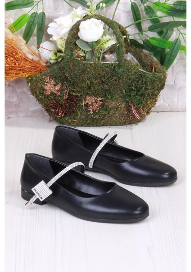 Fort 01-625 Soft Taş Toka Detaylı Rahat Kadın Babet Ten