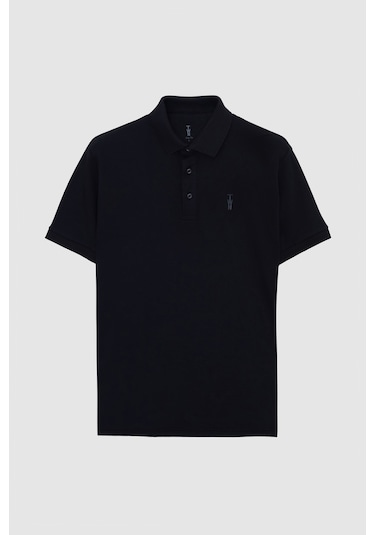 Twn Slim Fit Siyah Pike Dokulu T-shirt 4ec146011784m Siyah