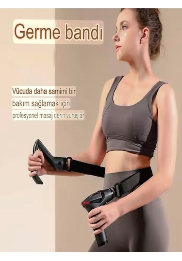 Deanb Aktüel Şarjlı Taşınabilir 3in1 Fonksiyonel Titreşimli Masaj Aleti Siyah