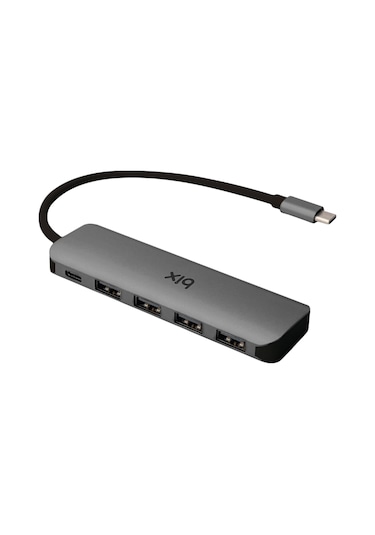 Bix BX07HB Type-C to Type-C 4 Portlu USB 3.0 Çoklayıcı Dönüştürücü Adaptör