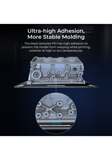 Xindoker Creality K1 235x235mm Peı Platformu - Yüksek Isı Dayanıklı, Kolay Çıkarım, Dayanıklı - Pla/abs/asa/petg/tpu/pc/pa Uyumlu Siyah