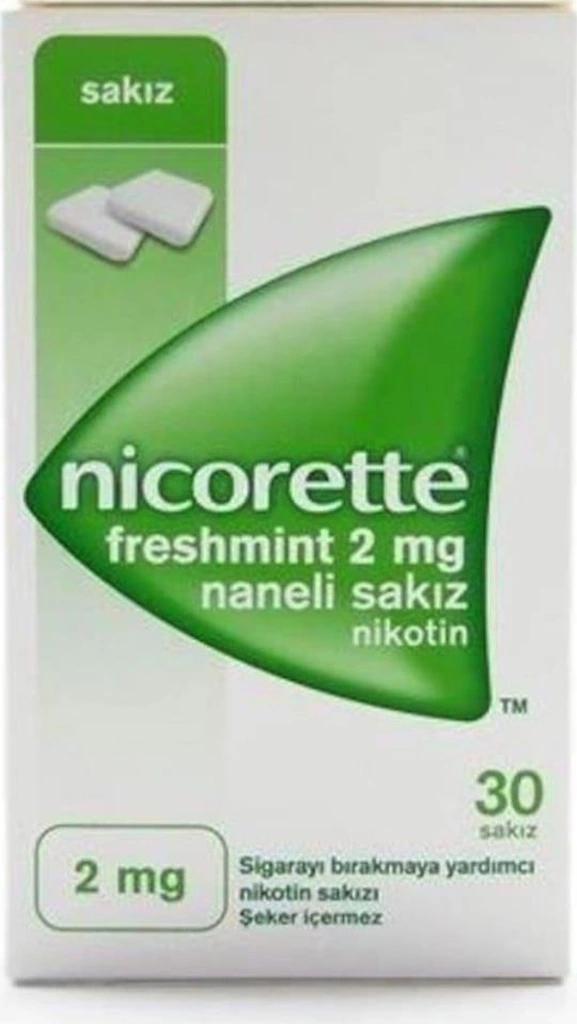 Nicorette Freshmint Naneli Nikotin Sakızı 2mg 30 Adet
