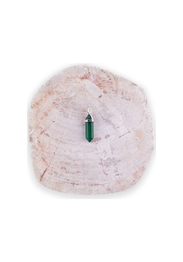 Yeşil Akik Kolye Ucu Model 1