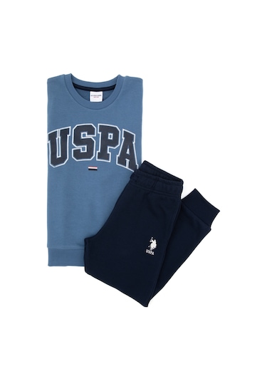 U.s. Polo Assn. Erkek Çocuk Mavi Pijama Takım 50318688-vr036 Mavi