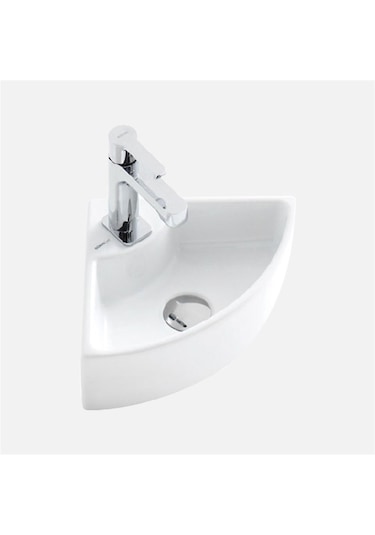 Güral Vit Köşe Puzzle Lavabo 30 CM x 30 CM