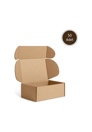 50 Adet 30x20x10 Cm E Dalga E-ticaret Karton Kutu , Kargo Kutusu