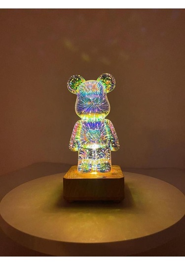 Yaratıcı Ayı Renkli Değişen Atmosfer Işığı Gece Ve Kamp Lambası Renkli Çok Renkli