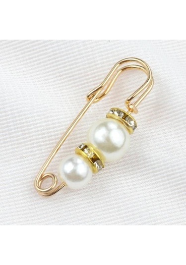 1 Güvenlik Broş İnce İşçilik Maruz Kalmayı Önler Çekici Sahte İnci Kadın Güvenliği Çok Renkli