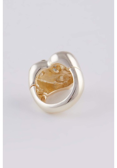 DeFacto Afra x DeFacto Beyaz Kalp Desenli Yüzük E3042AXNSGD1