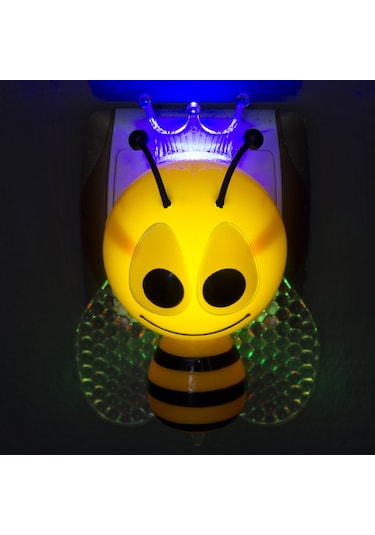 Led Gece Lambası Çocuk Bebek Odası Işık Sensörlü Arı Figür