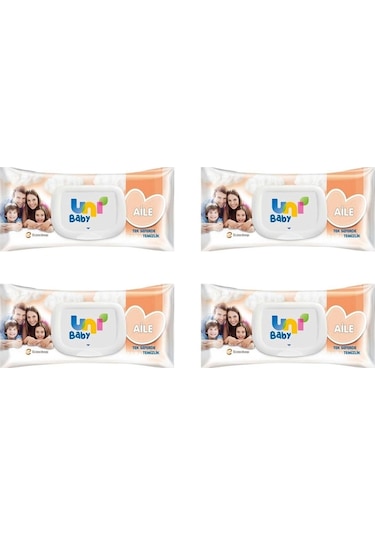 Uni Baby Aile Islak Mendil 90'Lı 4 Adet