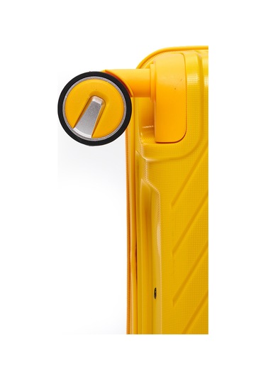Elatae Exclusive Pro Polipropilen Kabin Boy Kırılmaz Valiz Sarı 5239