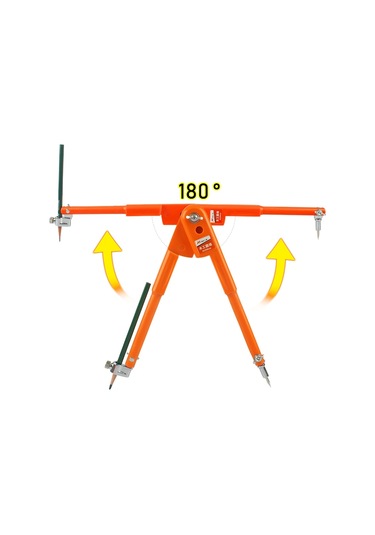 Sones Metal Çok İşlevli Paslanmaz Çelik Çizim Dairesi Ahşap İşleme Pusulası, Boyut: L