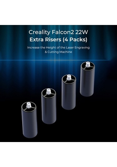 Pazly Creality Falcon 2 İçin 4x 56mm Alüminyum Kesici-gravür Yükseltici Seti