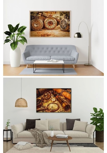 Nova Puzzle 2x2000 Parça Antika Saatler ve Yeni Hedefler Puzzle S