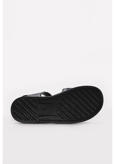 Fast Step Hakiki Deri Kadın Klasik Sandalet 710za793 Siyah