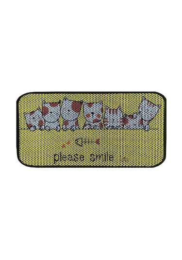 Aktunç Elekli Tuvalet Desenli Önü Kedi Kumu Paspası 60x120 Cm Desen 5