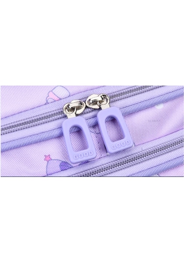 Happychildhood İlköğretim Okulu Okul Çantası Kadın Kuromi Üç Dört Çocuk Kız Kız Hafif Omurga Mor Büyük Boy