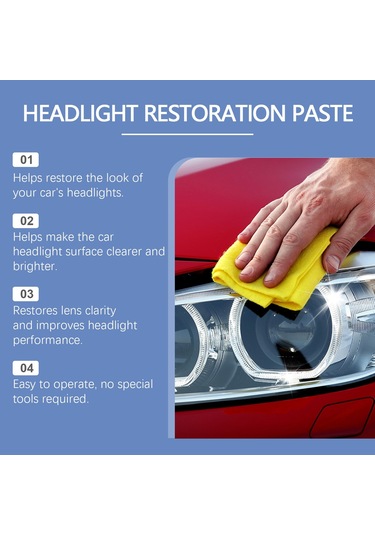 Araba Far Bakım Kremi, Çıkarma, Parlatma, Temizleme, Sararma, Cilalama, Yenileme, Araba Far Bakımı 120g,jwcwsq
