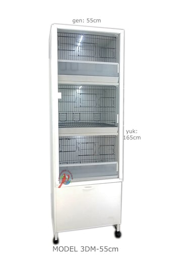 İstanbul Kafes Model 3D Pvc Kuş Dolabı