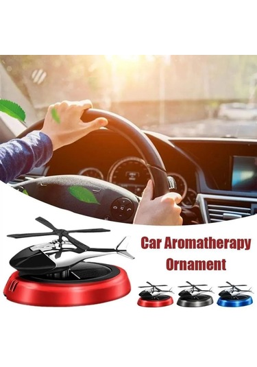Neevoyu Güneş Enerjili Otomobil Uçak Aromaterapi: Hızlı Dönüş, Hava Temizleme, Sessiz Motor, Mavi + 1 Koku Dilimi + 1 Parfüm Sıvısı