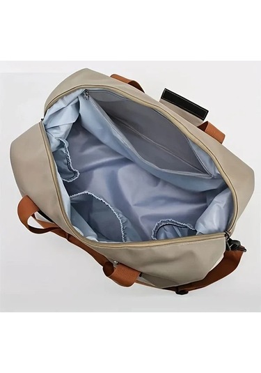 Sandwich Dayanıklı Ordu Yeşili Spor Çantası - Fermuarlı Bölmeler - Haki Yeşili Haki