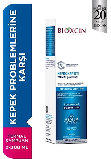 Bioxcin Aqua Termal Kepek Şampuan 2 x 300 ML