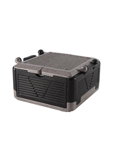 Dolıty Köpük Gıda Taşıyıcısı Kapaklı M-siyah-gri M Siyah Gri Çok Renkli