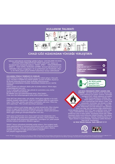 Air Wick Freshmatic Oda Kokusu Makine + 70 Gün Etkili Lavanta Yedek 250 ML