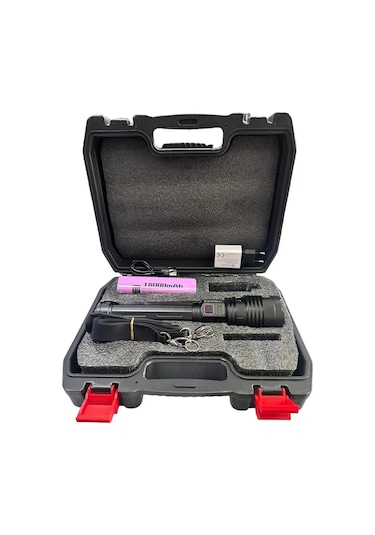 50 Watt 5000 Lümen Profesyonel Büyük Şarjlı Avcı El Feneri Pd-12500 Çok Renkli