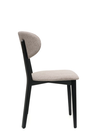 Rapsodi Siyah Ahşap 6'lı Mutfak Salon Yemek Odası Sandalyesi