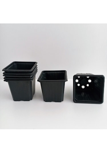 Vakum Saksı 9X9X8Cm 30 Adet Çiçek Saksı Üretim Saksı Fide Saksısı