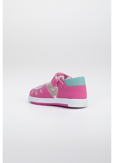 Şirinbebe Yan Açık Cırtlı Fuşya Kız İlkadım Bebek Ortopedik Ayakkabı-2892-fuşya Fuşya