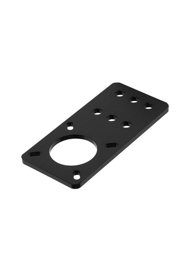 Tenfowee Nema 17 Adım Motoru Montaj Plakası, Alüminyum, Siyah Anodize, Çoklu Delikli Tasarım, 3d Yazıcı Aksesuarı, V-slot Uyumlu