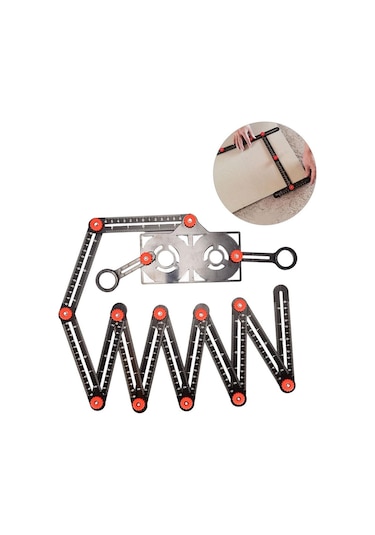 Suntek Çok Açılı Cetvel, Sondaj Bulucu Şablon Aracı Ile