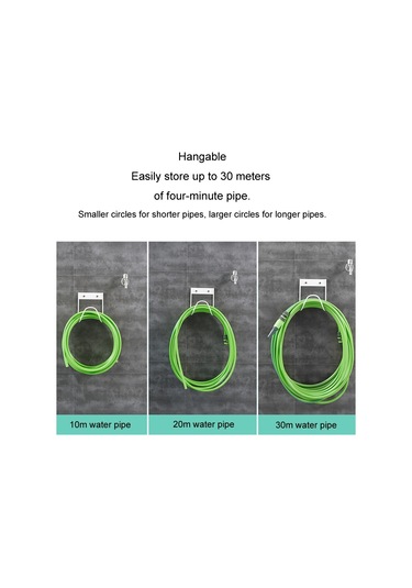 Sones Paslanmaz Çelik Hortum Saklama Tutucu Bahçe Ev Araba Yıkama Musluğu Hortum Saklama Kancası, Model: Duvara Monte Beyaz Diğer