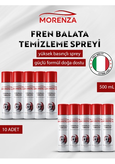 Genel Temizleme Spreyi Fren Balata Temizleyici 10x500 Ml