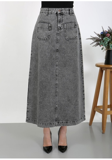 Tesettür Etek Siyah