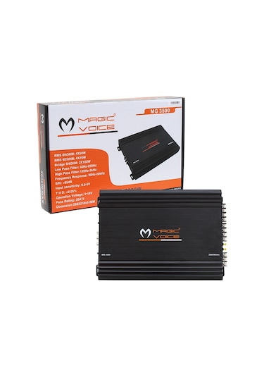 Ayt Magicvoice Mg-3500 4 Kanal Max 3000 Watt Oto Anfi Araç Ses Sistemi Amfi 3000w