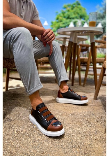 Ch251 Gbt Mirror Furry Erkek Ayakkabı Sıyah/taba Çok Renkli