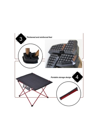 Pazly Alüminyum Alaşım Kamp Masa, Ultra Hafif Katlanır, Gümüş Renk, Spor Aksesuarları İçin Mükemmel Piknik Ve Kamp Masası Gümüş