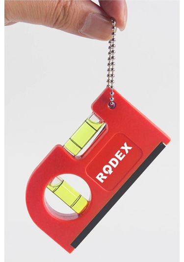 Rodex Cep Tipi Mini Su Terazisi Kırmızı Mıknatıslı Su Terazisi 20