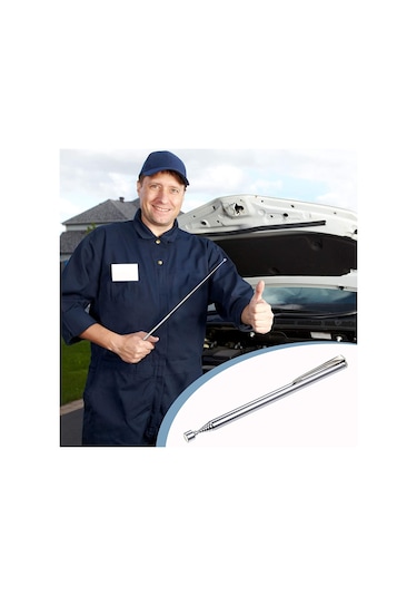 Uzayabilen Teleskopik Anten Kalem Mıknatıs Metal Tutucu Toplayıcı N11.60658