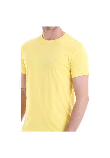 Hatemoğlu 35353022C003 R19 Regular Fit Pamuk Bisiklet Yaka Düz Erkek Tişört Sarı Hatemoğlu 35353022C003 R19 Regular Fit Pamuk Bisiklet Yaka Düz Erkek Tişört Sarı