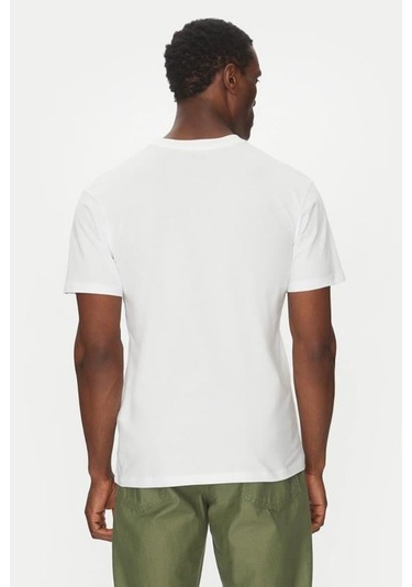 Quiksilver Fineline Erkek Tişört Beyaz