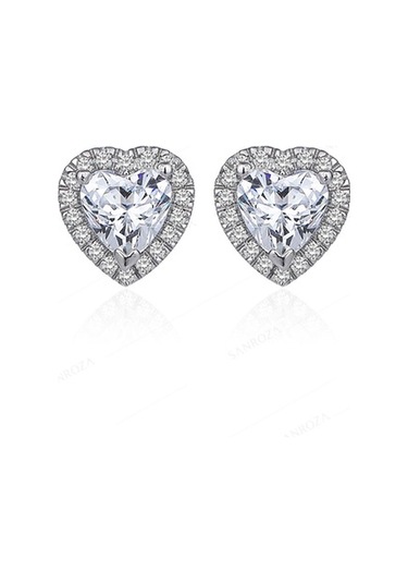 Swarovski Kalp Gümüş Takı Seti