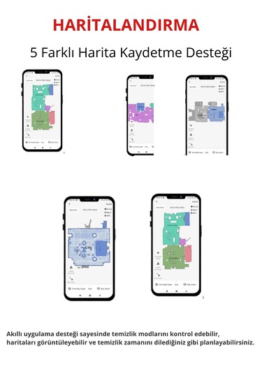 Yui RS16 Pro Max Pet Kit Özellikli Akıllı Robot Vacuum & Mop Süpürge