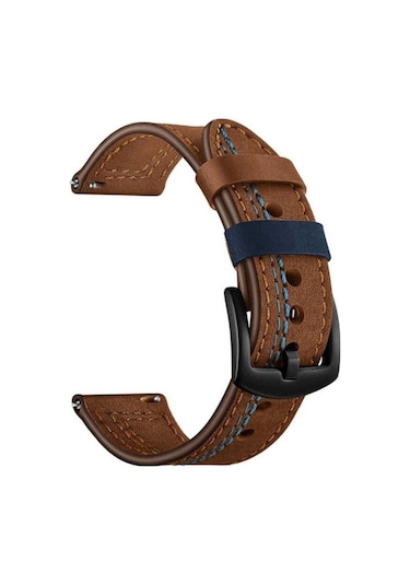 Spovan Uyumlu Watch 4 Pro Kordon Pu Deri Krd19 22mm