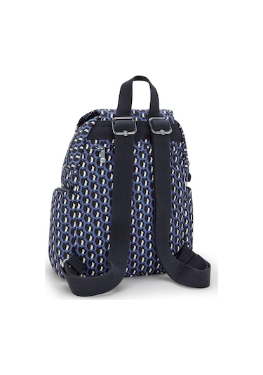 Kıplıng City Zip Mini Küçük Boy Sırt Çantası Desenli 3d K Blue Çok Renkli